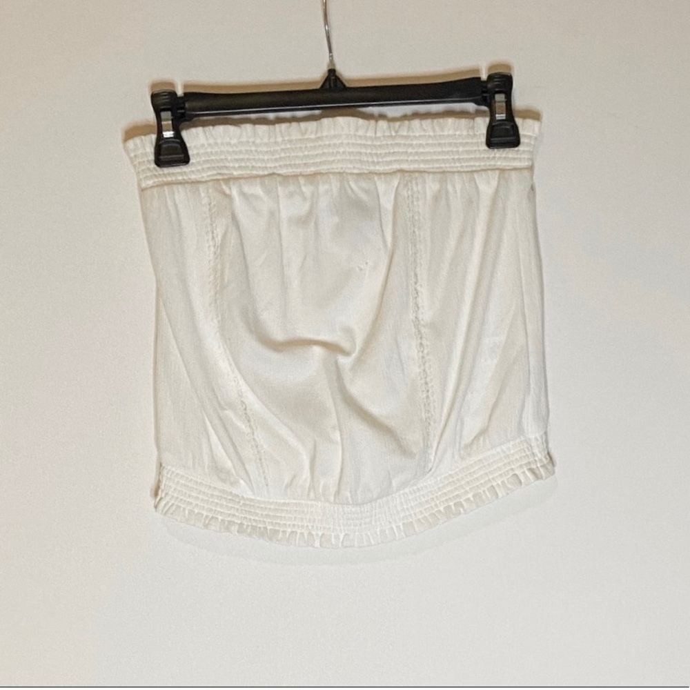 White Boho Tube Top